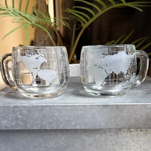 VINTAGE NESTLE Globe Coffee Cups (Set of 2)